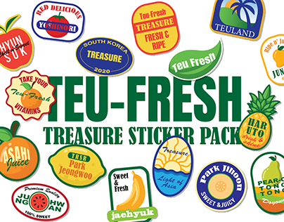 TEU-FRESH - Treasure Fruit Sticker Pack