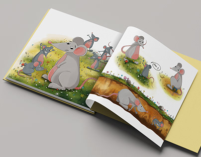 Maurice the oversized mouse - illustrations