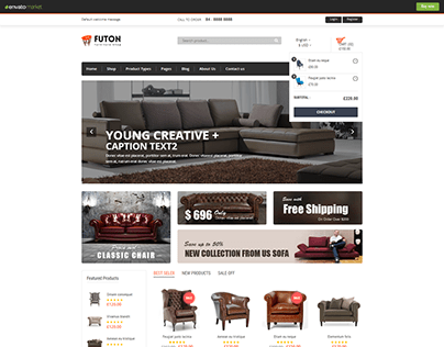 Furniture Shop eCommerce HTML Template - Futon