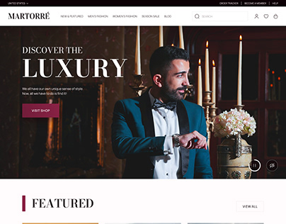 Website Design for the Luxury Fashion Brand