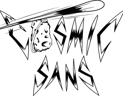Cosmic Sans Logo - Client Work