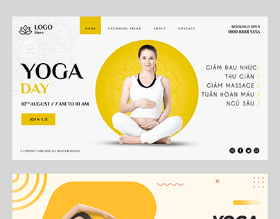 Banner Yoga Pregnant Mother - Health