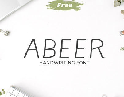 Free Abeer Handwriting Font