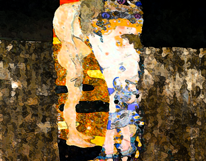 Klimt The three ages of woman-Animated gif ©Hala Ahwach
