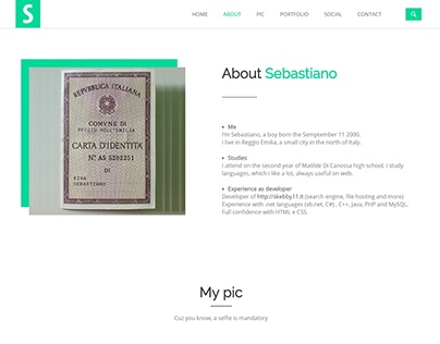 SebastianoRiva.it Website Portfolio