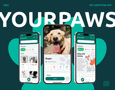 YourPaws - Pet Adoptiop App UX/UI