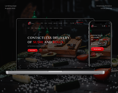 Delivery website sushi and rolls / суши и роллы