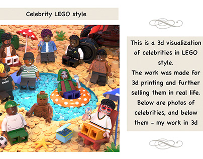 Celebrity LEGO style 3D
