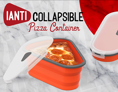 Ianti collapsible pizza container Amazon Animation