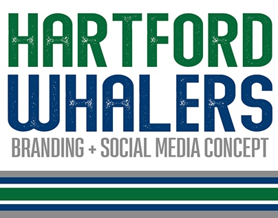 Hartford Whalers Branding + Social [Personal]