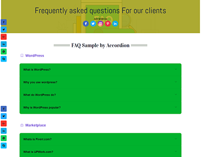Frequently Asked Question Template For Any Website
