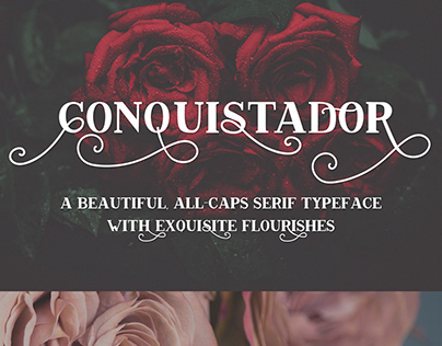 Conquistador Flourished Serif Font