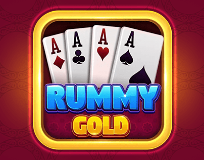 rummy gold card game icon