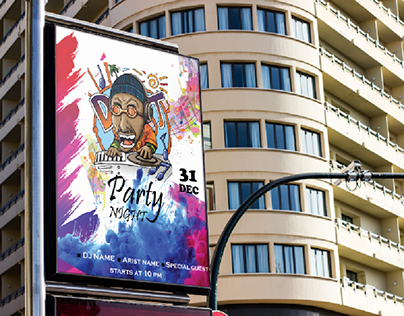 Dj party banner design