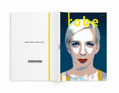 'Robe magazine' layout - School project