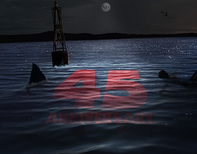 Jaws 45th Anniversary artwork for The Daily Jaws