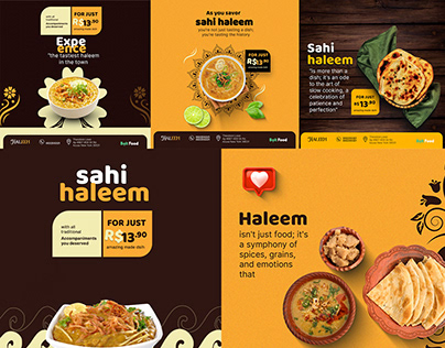 Food social media design