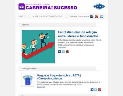 Newsletter Carreira & Sucesso | Catho