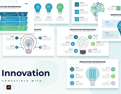 Business Innovation Slides Illustrator Infographic
