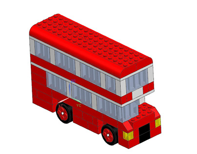 London bus - 3D CAD