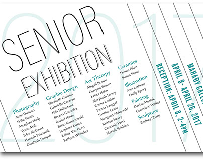 Senior Exhibition Postcard
