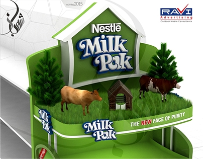 Nestle Milkpak Creative End Cap Display