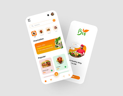 Bio - Grocery Shopping Mobile App UI Design