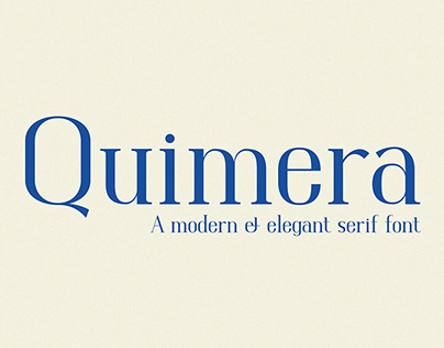 Quimera - Free Serif Font