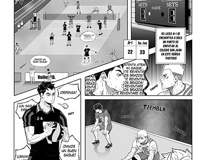 Project thumbnail - Comic/Manga ''Volleyball'' Paginas 1-4 (En proceso)
