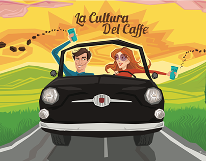 Cafe illustrations for Espresso Perfetto
