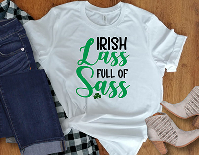 Irish Lass Full Of Sass SVG design