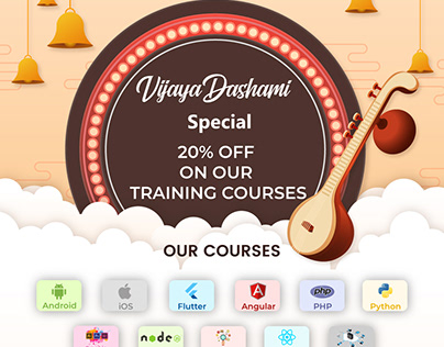 Grab Vijaya Dashami 20% off on all training courses.