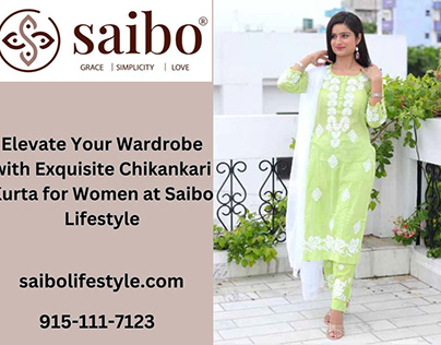 Exquisite Chikankari Kurta for Women at Saibo Lifestyle