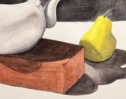 Still Life with Glazing (9x12 Watercolor)