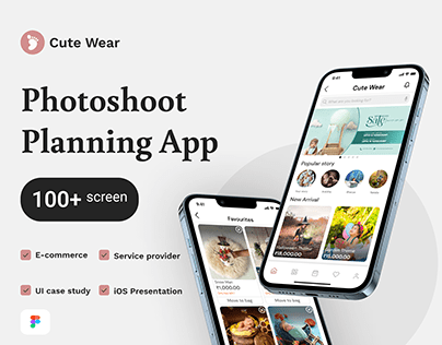 Photoshoot Planning App | iOS Presentation | Cute Wear