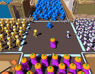 Monster Crowd Game UI