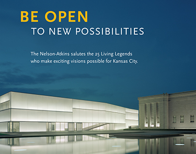 Be Open | identity for The Nelson-Atkins Museum of Art