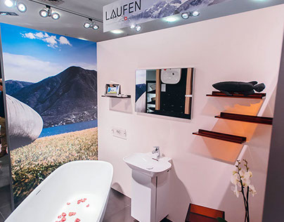 The exhibition stand for company Laufen