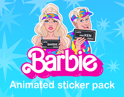 Barbie Animated sticker pack
