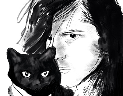 Glen Danzig and the cat