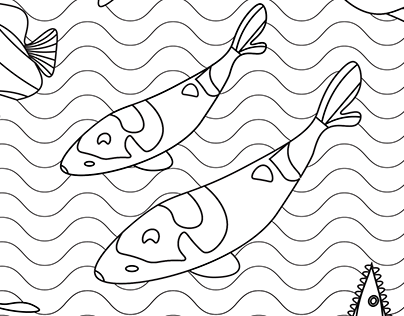 Under the sea colouring sheet
