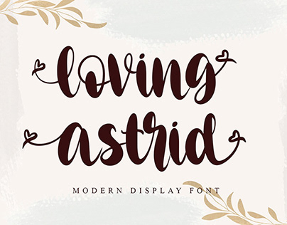 Loving Astrid Display Font