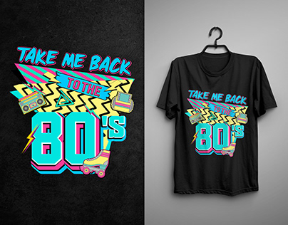 80's T-shirt Design, Custom Graphic T-shirt Design