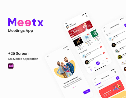 Meetx | UXUI Mobile App Design