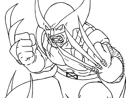 Dibujos para Colorear Wolverine