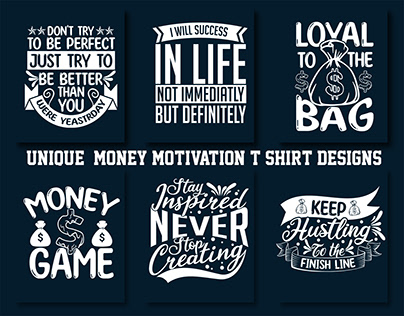 best selling money motivation t shirt design