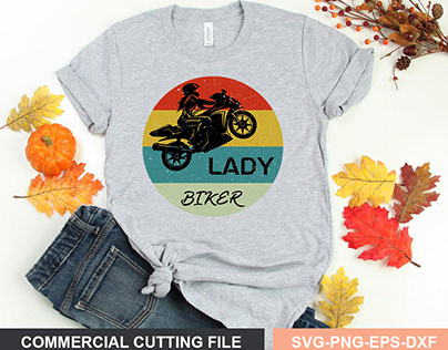 Lady biker svg design
