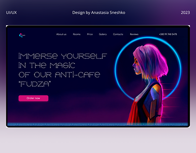 Landing Page for Anti - Cafe
