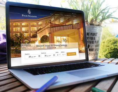 Website Design for hotel "Four seasons" (Web, Mob)