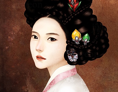 Korea ilust Hanbok Miindo